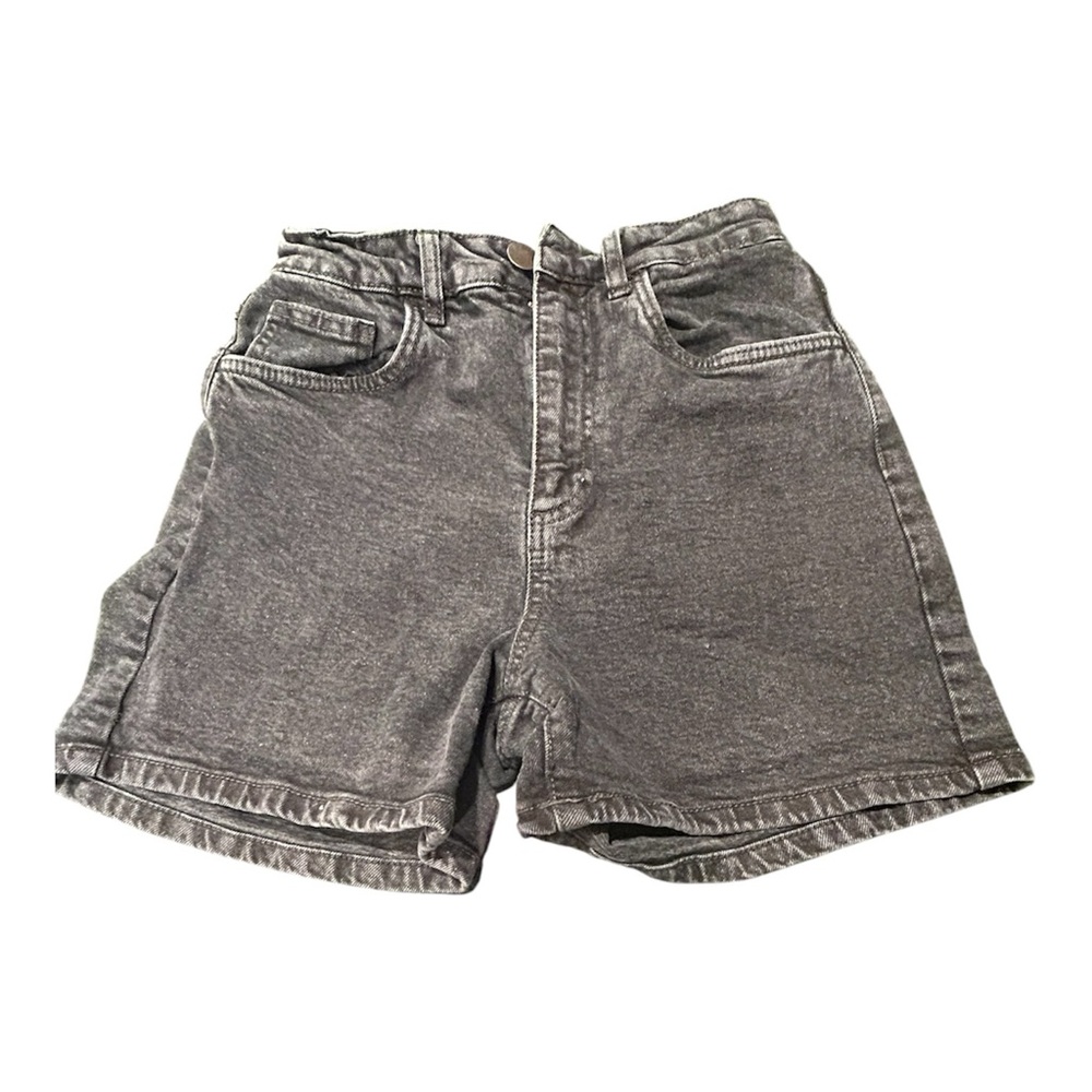 Cotton On Washed Black High-Rise Denim Shorts  142